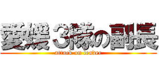 愛媛３隊の副長 (attack on leader)