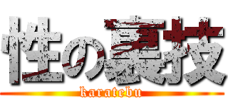 性の裏技 (karatebu)