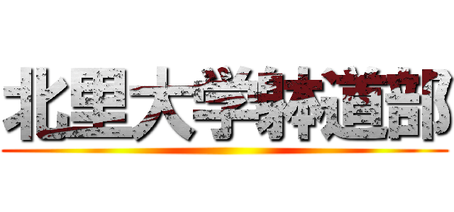 北里大学躰道部 ()
