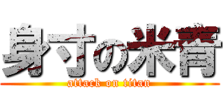 身寸の米青 (attack on titan)