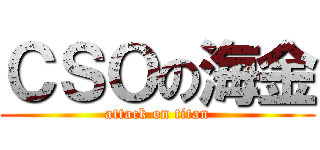 ＣＳＯの海金 (attack on titan)