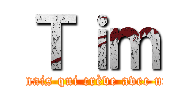 Ｔｉｍ (Le mec immortel mais qui crève avec une balle dans la l)