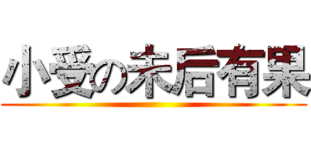 小受の未后有果 ()
