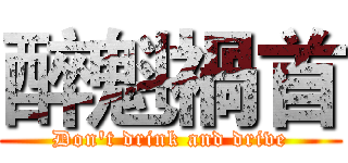 醉魁禍首 (Don't drink and drive)