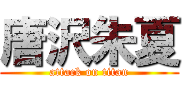 唐沢朱夏 (attack on titan)