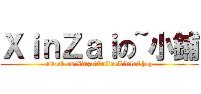 ＸｉｎＺａｉの~小鋪 (attack on XinzaiOnlineLittleShop)