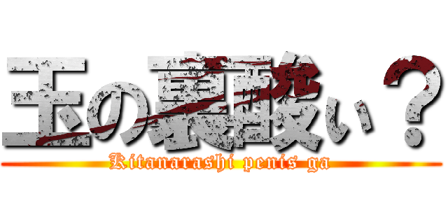 玉の裏酸ぃ？ (Kitanarashi penis ga)