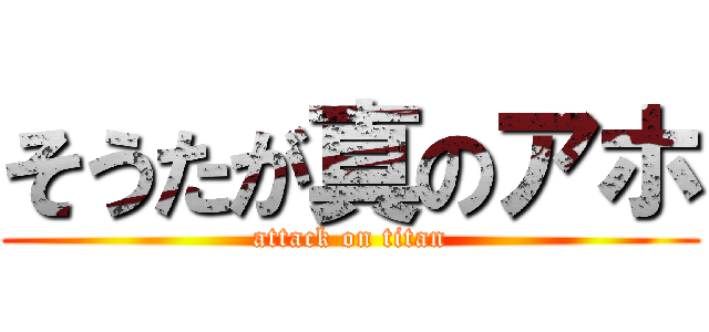 そうたが真のアホ (attack on titan)