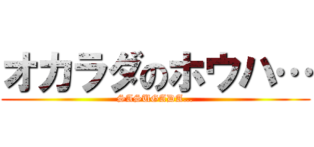 オカラダのホウハ… (SASUGADA…)