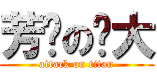 芳艺の强大 (attack on titan)