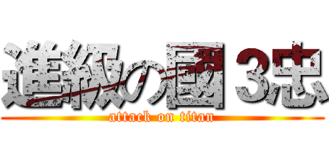 進級の國３忠 (attack on titan)