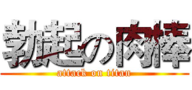 勃起の肉棒 (attack on titan)