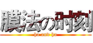 膜法の时刻 (ha and ha)