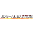 ＪＯＮ－ＡＬＥＸＡＮＤＥＲ (THE GREAT)