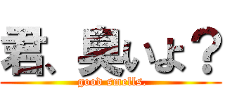 君、臭いよ？ ( good smells.)