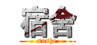 宿舍 (sushe)