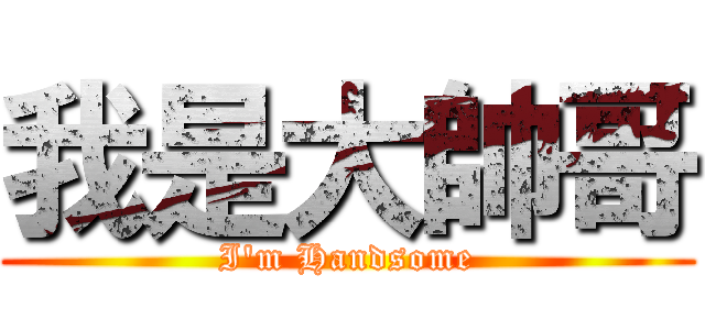 我是大帥哥 (I\'m Handsome)