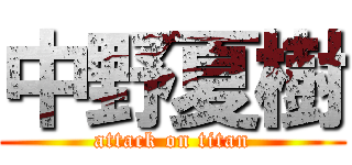 中野夏樹 (attack on titan)