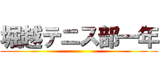 堀越テニス部一年 ()