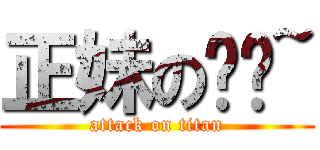 正妹の你啦~ (attack on titan)