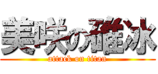 美咲の碓冰 (attack on titan)