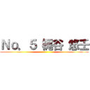 Ｎｏ．５ 梶谷 悠壬 ()