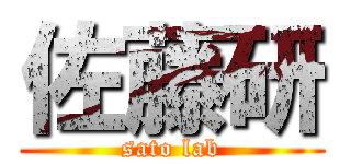 佐藤研 (sato lab)