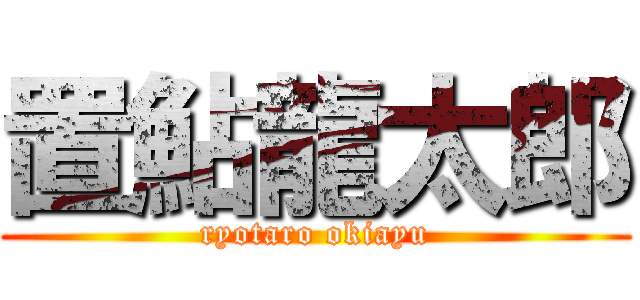 置鮎龍太郎 (ryotaro okiayu)