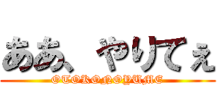 ああ、やりてぇ (OTOKONOYUME)