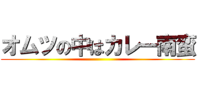 オムツの中はカレー南蛮 ()