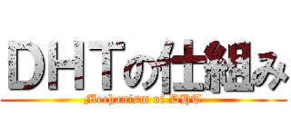 ＤＨＴの仕組み (Mechanism of DHT)