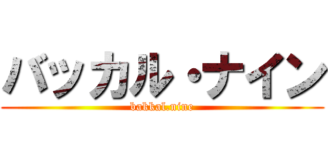 バッカル・ナイン (bakkal.nine)