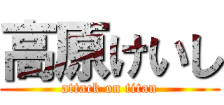 高原けいし (attack on titan)