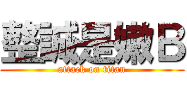 整誠是嫩Ｂ (attack on titan)