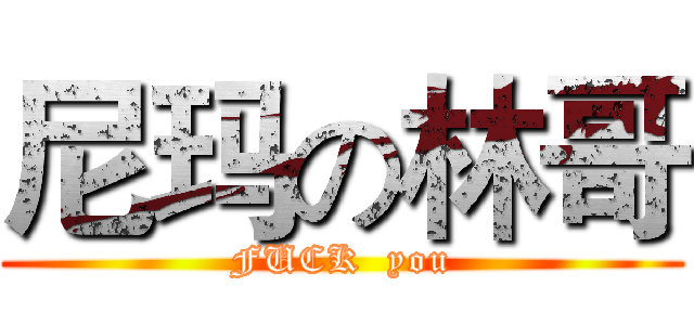 尼玛の林哥 (FUCK  you)