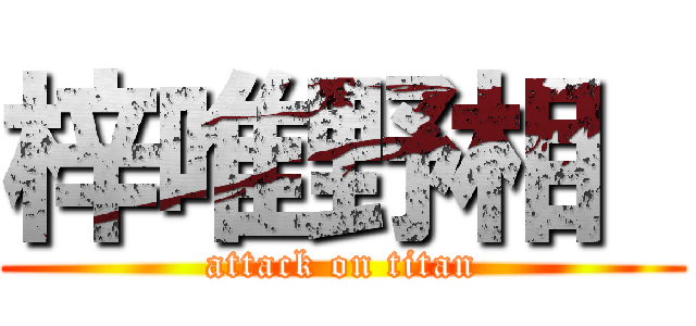 梓唯野相  (attack on titan)