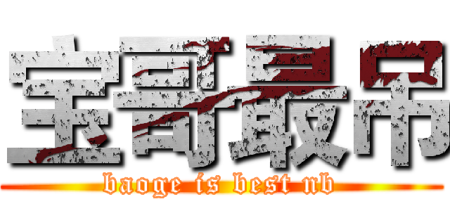 宝哥最吊 (baoge is best nb)