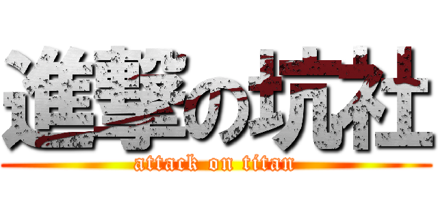進撃の坑社 (attack on titan)