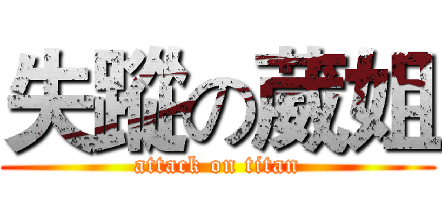 失蹤の葳姐 (attack on titan)