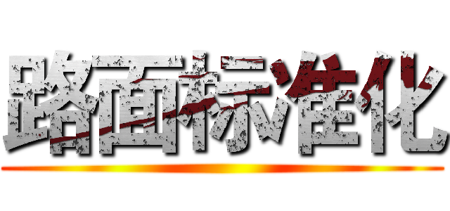 路面标准化 ()