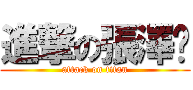 進撃の張澤鍇 (attack on titan)