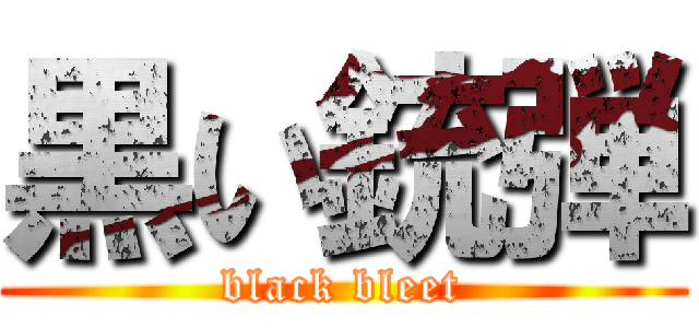 黒い銃弾 (black bleet)