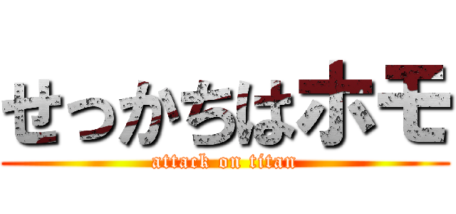 せっかちはホモ (attack on titan)