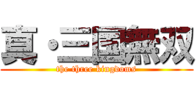 真・三国無双 (the three kingdoms)