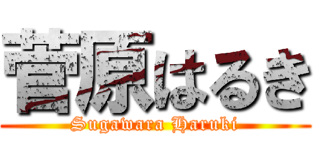 菅原はるき (Sugawara Haruki)