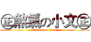 ㊣煞氣の小文㊣ (attack on titan)