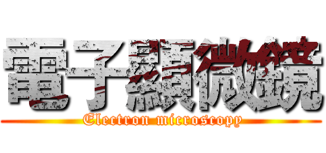 電子顯微鏡 ( Electron microscopy)