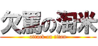 欠罵の淘米 (attack on titan)