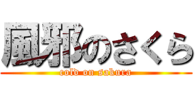 風邪のさくら (cold on sakura)