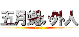 五月蝿い外人 ((._.))